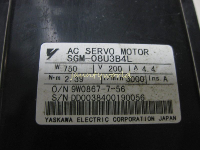 Серводвигатель Yaskawa SGM-08U3B4L