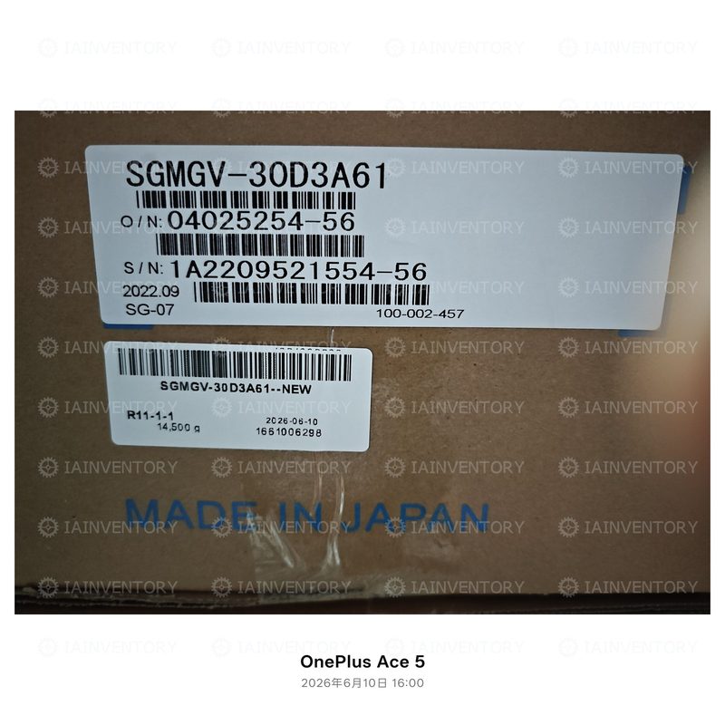 Привод Yaskawa SGMGV-30D3A61