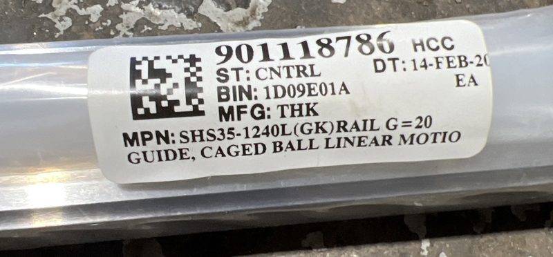 Линейная направляющая SHS35-1240L