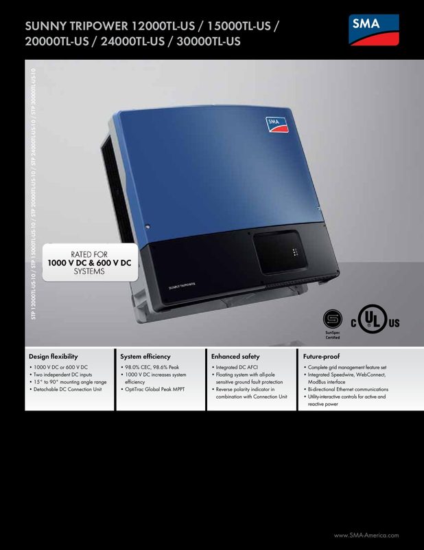 Инвертор SPR-20000TL-US