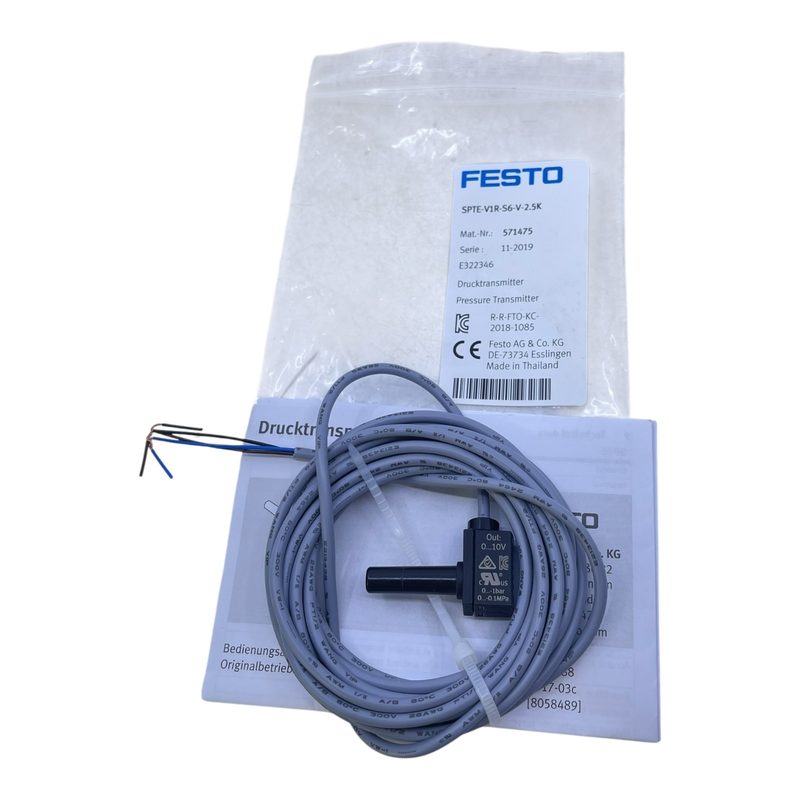 Датчик давления Festo SPTE-V1R-S6-V-2.5K