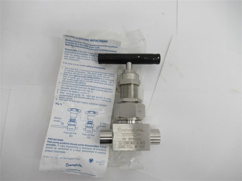 Клапан Swagelok SS-12NRSW8T-G-W20