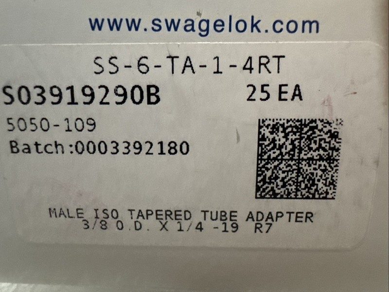Фитинг Swagelok SS-6-TA-1-4RT