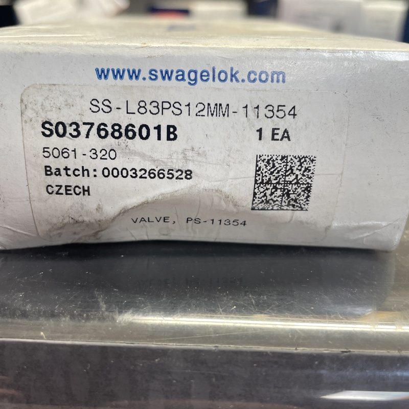 Клапан Swagelok SS-L83PS12MM-SH11354