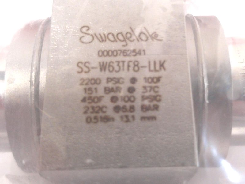 Клапан Swagelok SS-W63TF8-LLK