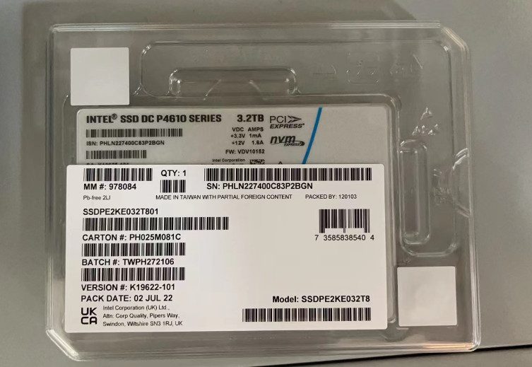 SSD-накопитель Intel SSDPE2KE032T801