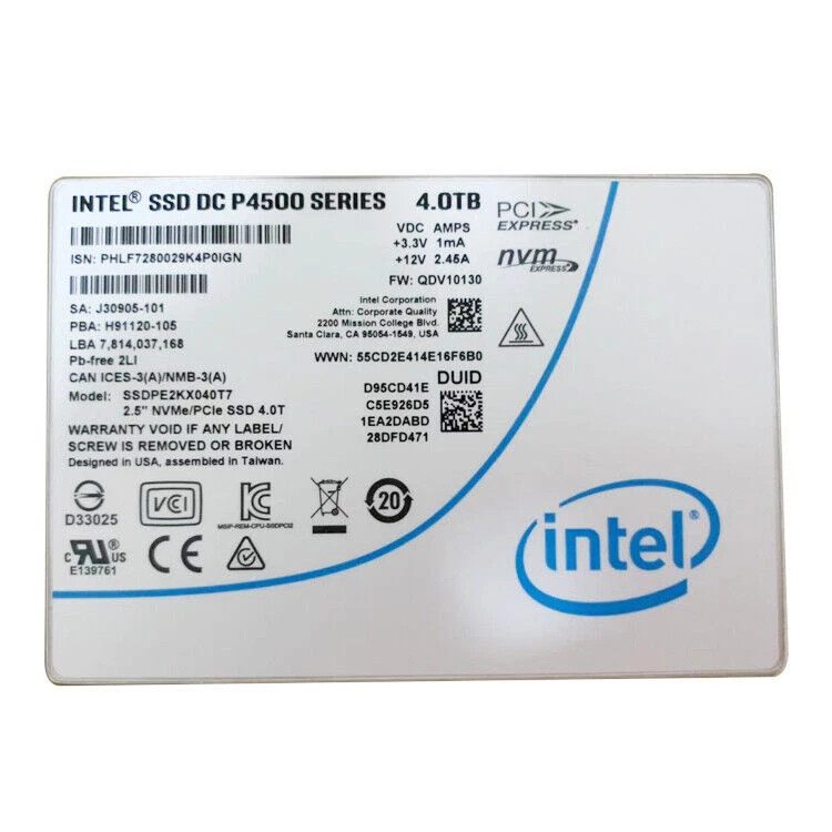 SSD-накопитель Intel SSDPE2KX040T7