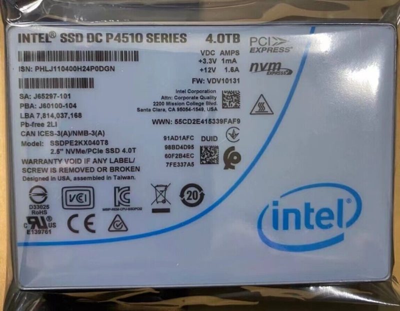 SSD-накопитель Intel SSDPE2KX040T8PH