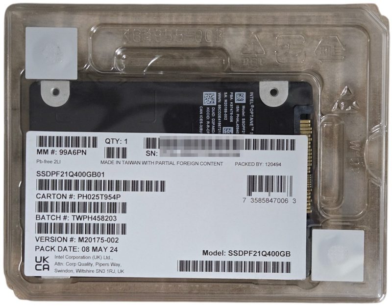 SSD-накопитель Intel SSDPF21Q400GB01