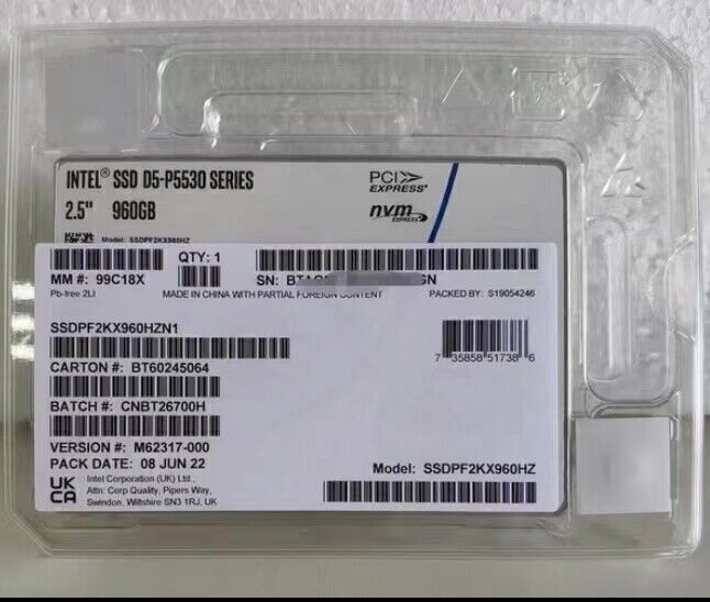 SSD-накопитель Intel SSDPF2KX960HZ