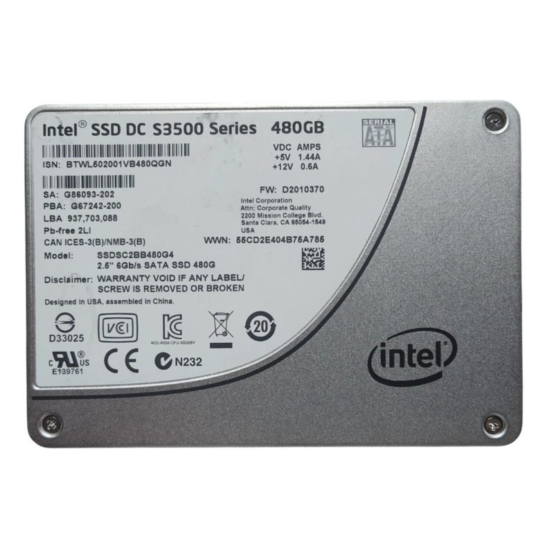 SSD-накопитель Intel SSDSC2BB480G4