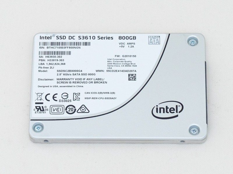 SSD-накопитель Intel SSDSC2BX800G4