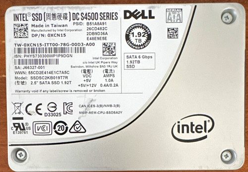 SSD-накопитель Dell SSDSC2KB019T7R