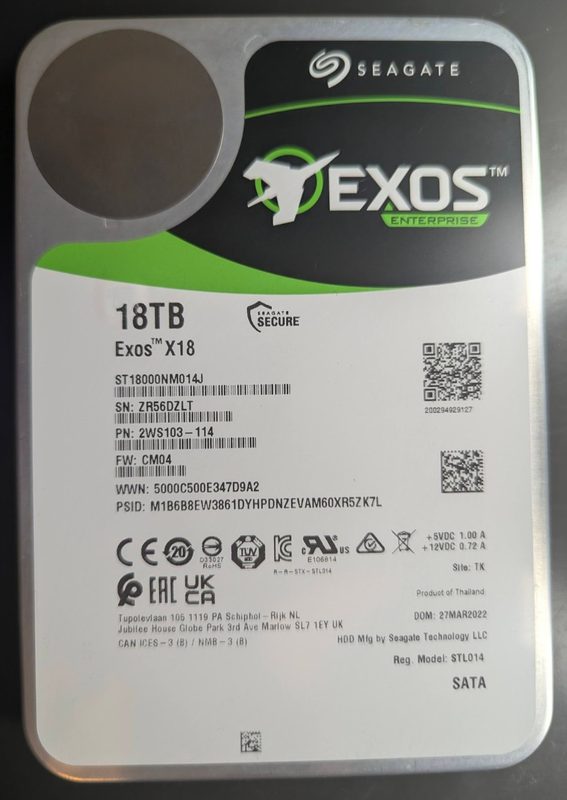 Жёсткий диск Seagate ST18000NM014J