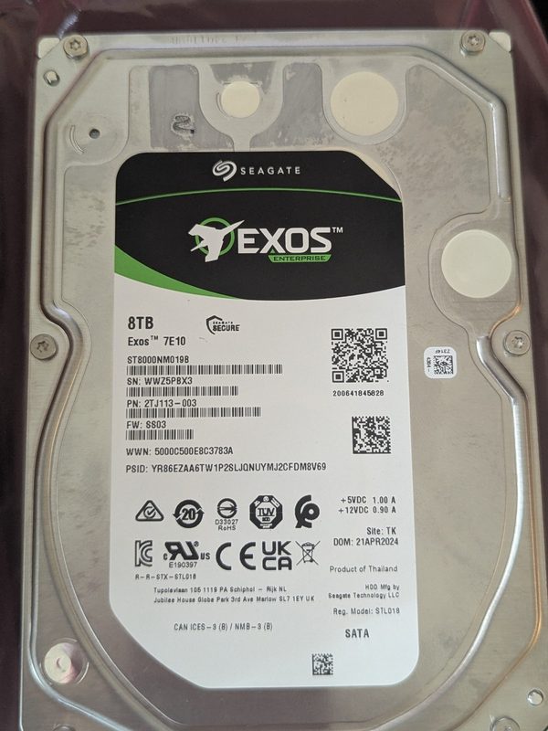 Жёсткий диск Seagate ST8000NM019B