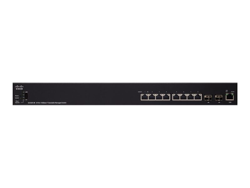 Коммутатор Cisco SX350X-08-K9-UK