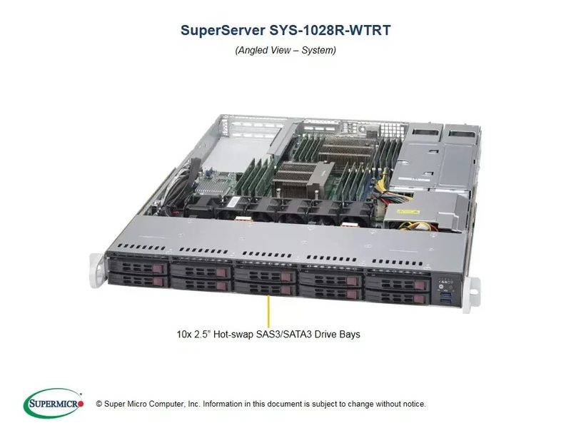 Сервер Supermicro SYS-1028R-WTRT