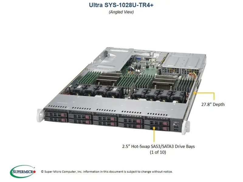 Сервер Supermicro SYS-1028U-TR4