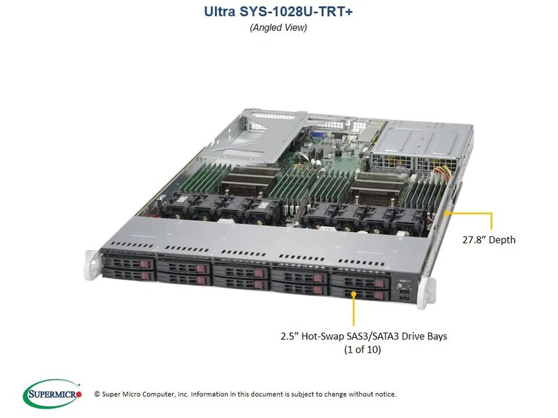Сервер Supermicro SYS-1028U-TRT