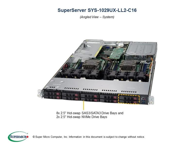 Сервер Supermicro SYS-1029UX-LL2-C16