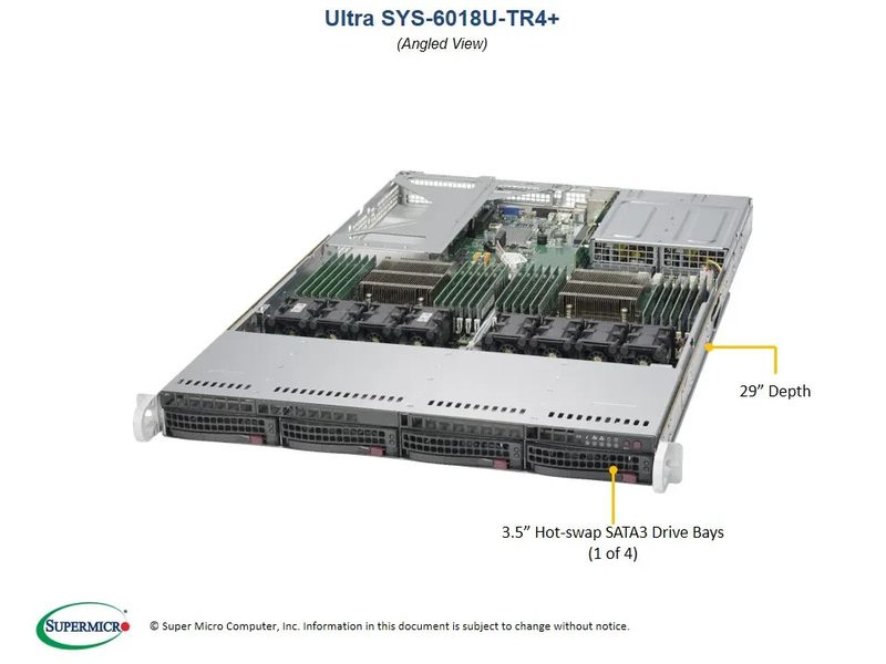 Сервер Supermicro SYS-6018U-TR4