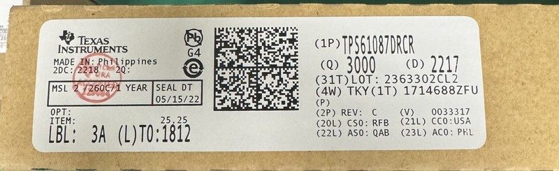Микросхема TPS61087DRCR
