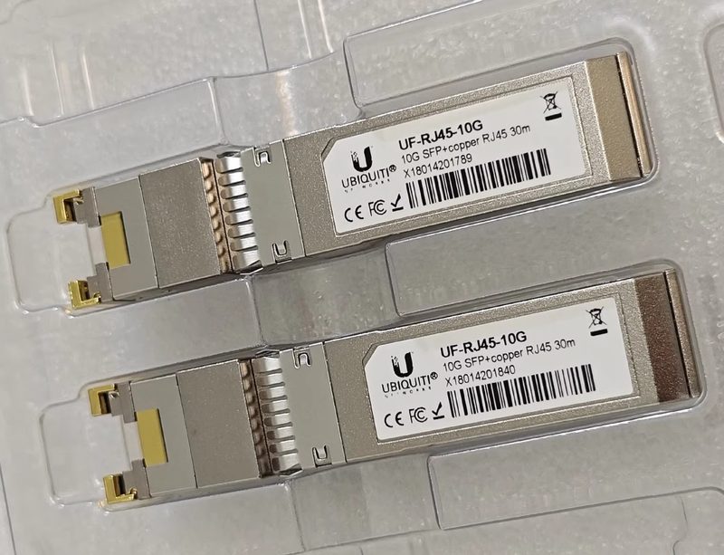 Трансивер Ubiquiti UF-RJ45-10G