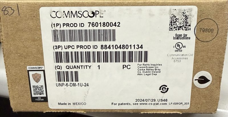 Патч-панель CommScope UNP-6-DM-1U-24