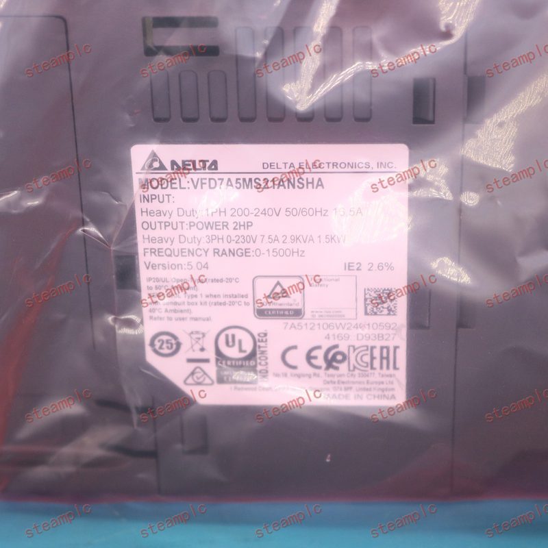 Частотный преобразователь Delta VFD7A5MS21ANSHA