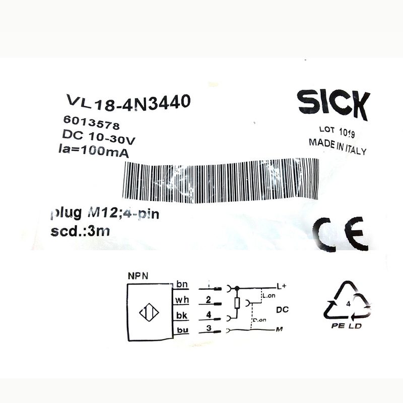 Фотоэлектрический датчик SICK VL18-4N3440