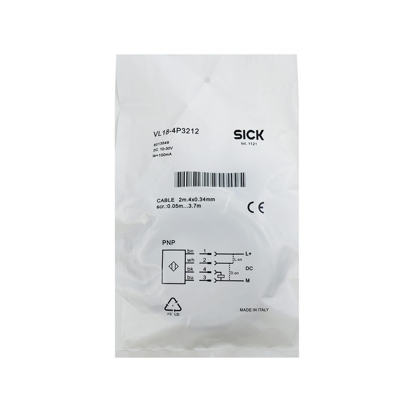 Фотоэлектрический датчик SICK VL18-4P3212