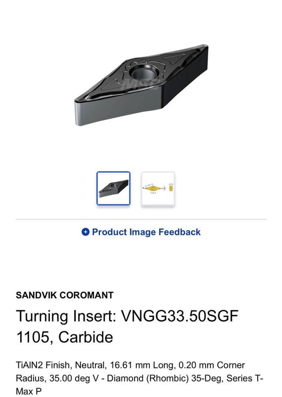 Режущий инструмент Sandvik VNGG33.50SGF