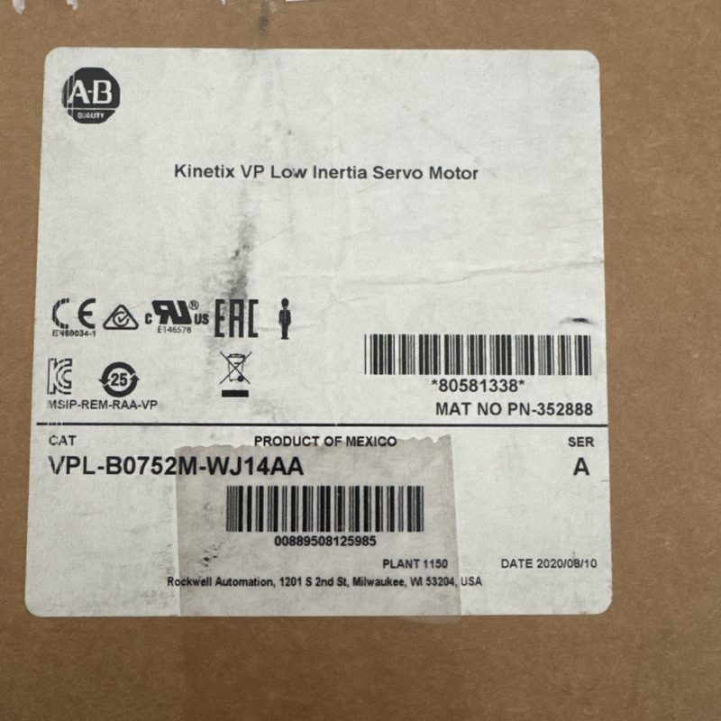 Серводвигатель Allen-Bradley VPL-B0752M-WJ14AA