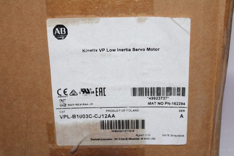 Серводвигатель Allen-Bradley VPL-B1003C-CJ12AA