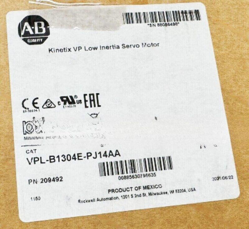 Серводвигатель Allen-Bradley VPL-B1304E-PJ14AA