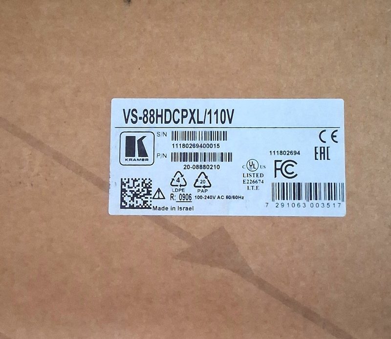 Матричный коммутатор Kramer VS-88HDCPXL/110V