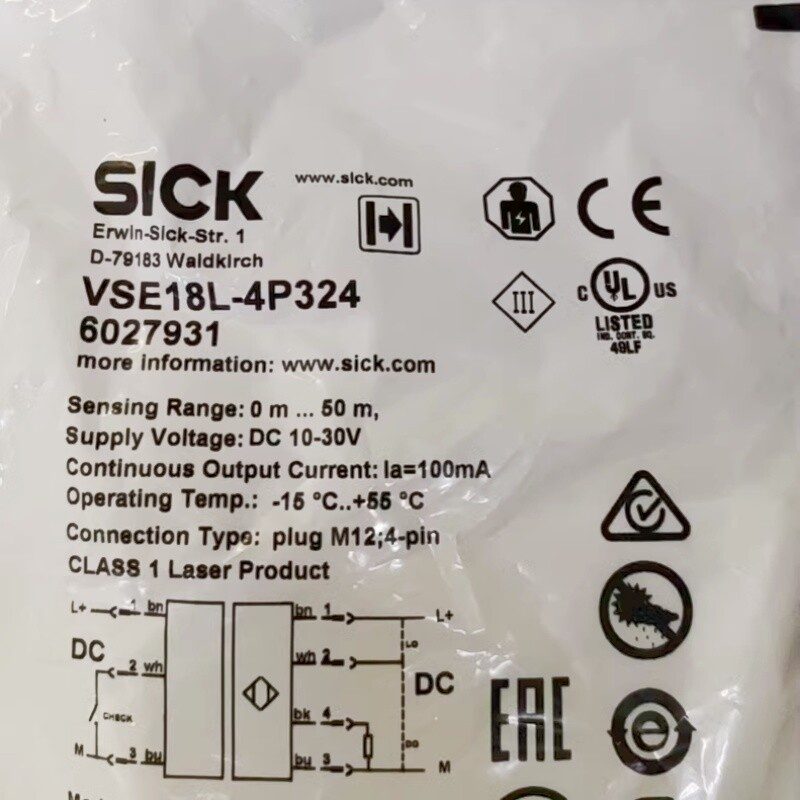 Фотоэлектрический датчик SICK VSE18L-4P324