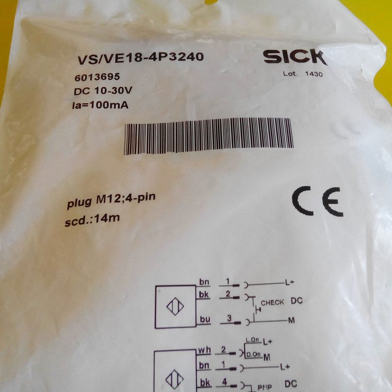 Фотоэлектрический датчик SICK VS/VE18-4P3240
