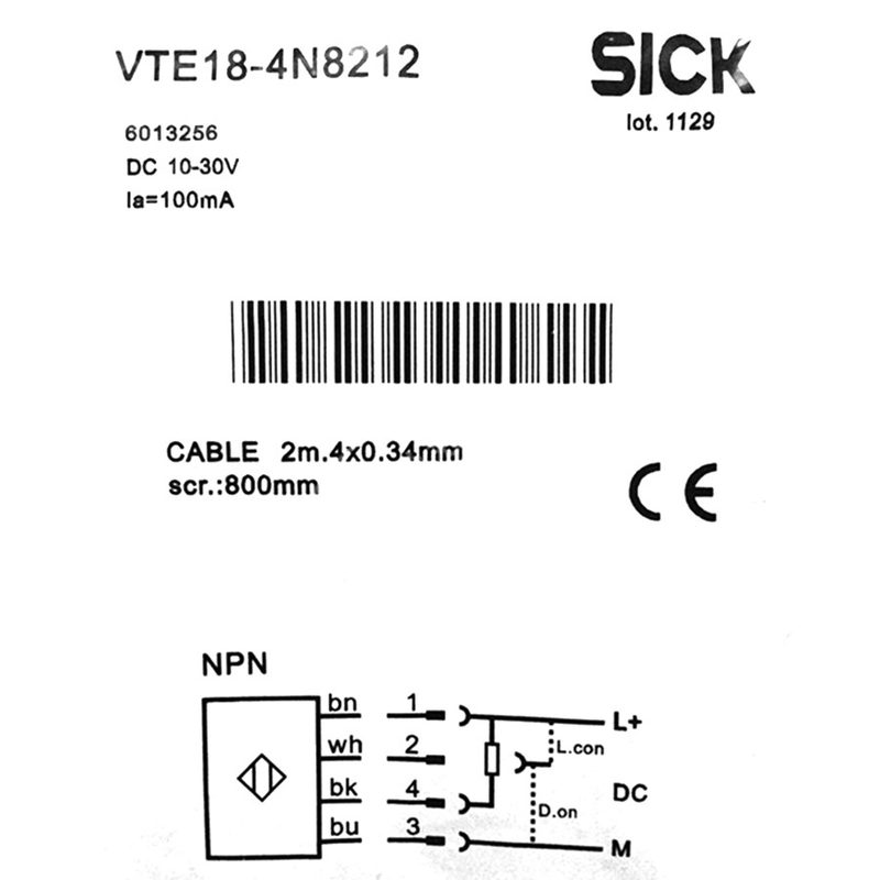 Датчик приближения SICK VTE18-4N8212
