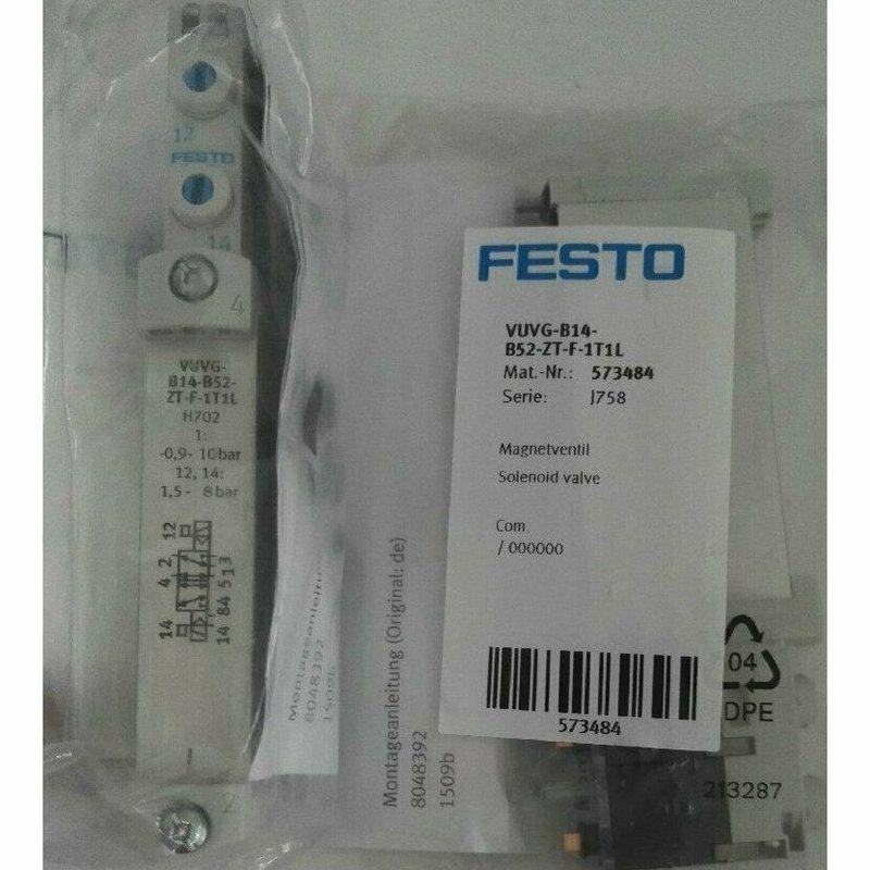 Электромагнитный клапан Festo VUVG-B14-B52-ZT-F-1T1L