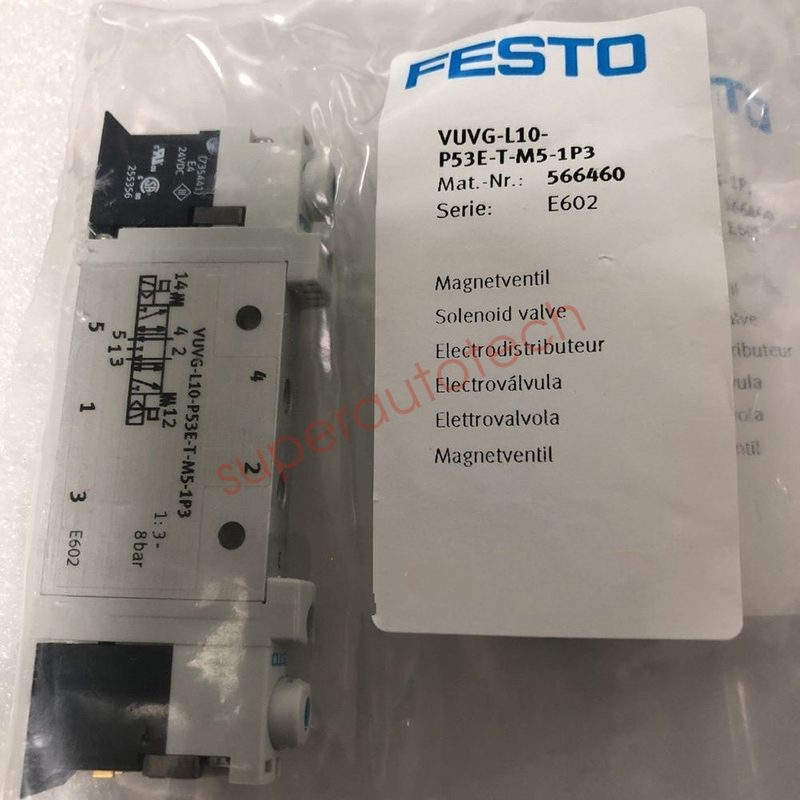 Электромагнитный клапан Festo VUVG-L10-P53E-T-M5-1P3