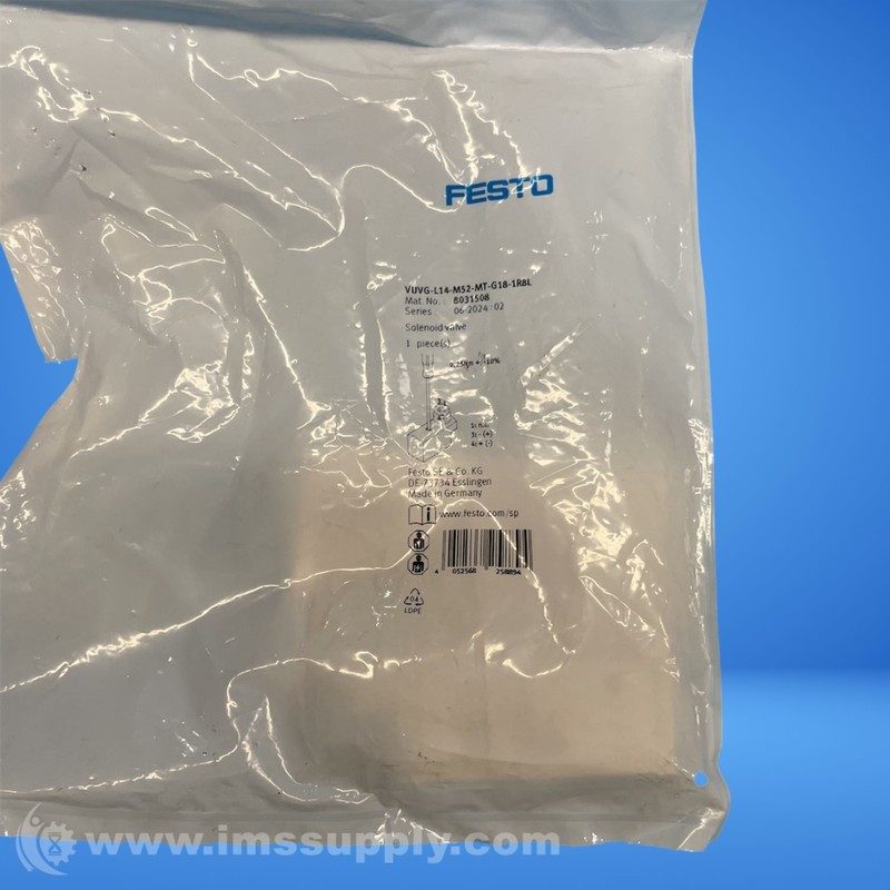 Электромагнитный клапан Festo VUVG-L14-M52-MT-G18-1R8L