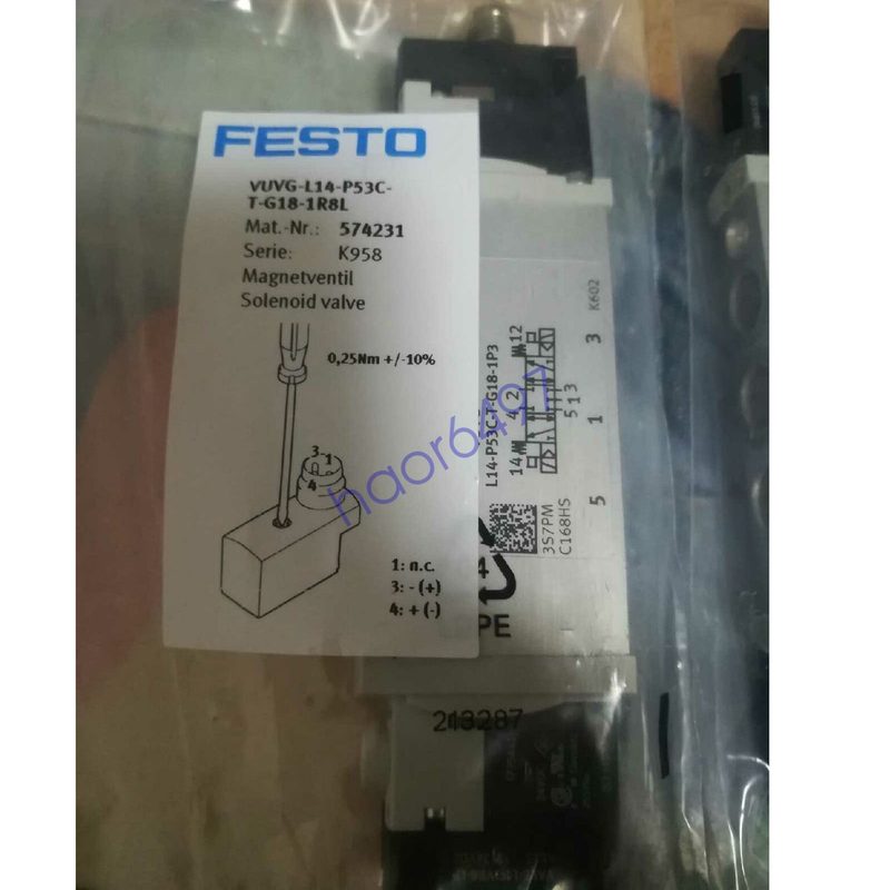 Электромагнитный клапан Festo VUVG-L14-P53C-T-G18-1R8L