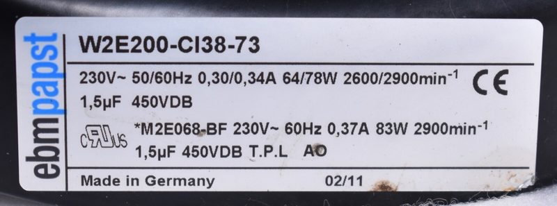Вентилятор W2E200-CI38-73
