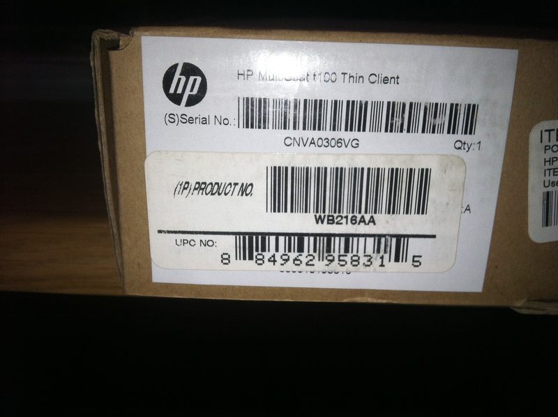 Тонкий клиент HPE WB216AA