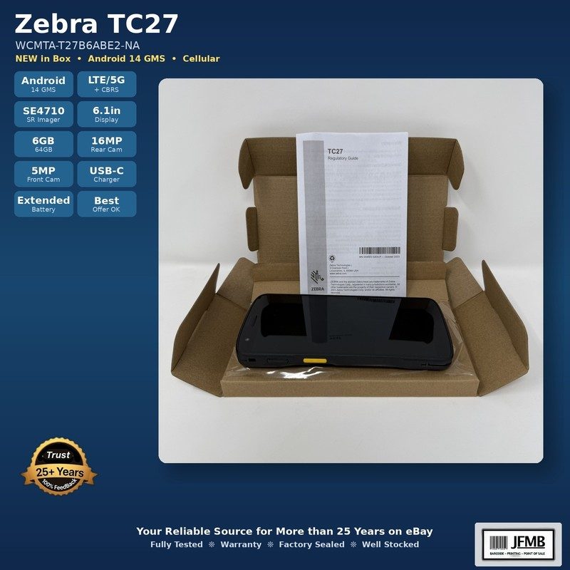 Терминал сбора данных Zebra WCMTA-T27B6ABE2