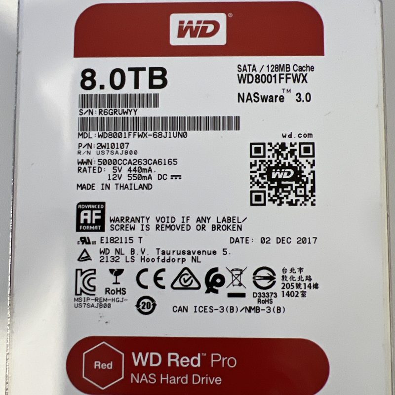 Жёсткий диск Western Digital WD8001FFWX