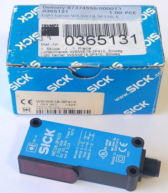 Фотоэлектрический датчик SICK WE18-3P410
