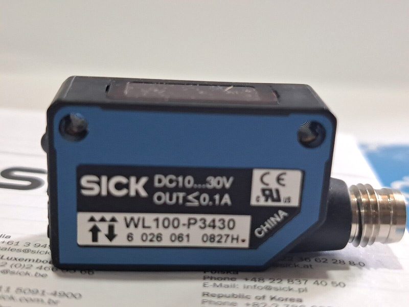 Фотоэлектрический датчик SICK WL100-P3430