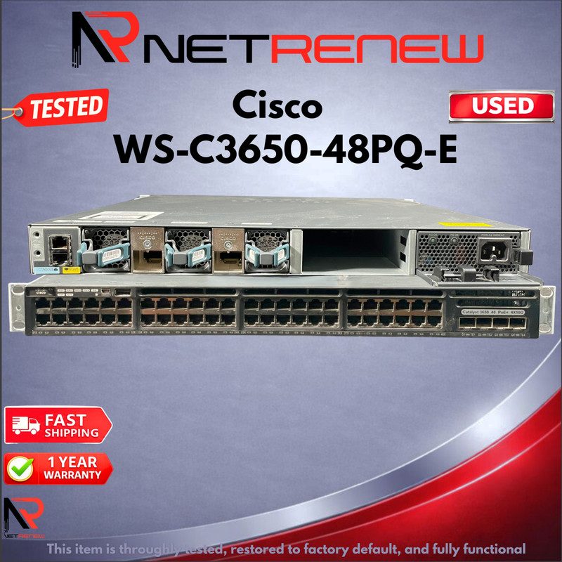 Коммутатор Cisco WS-C3650-48PQ-E